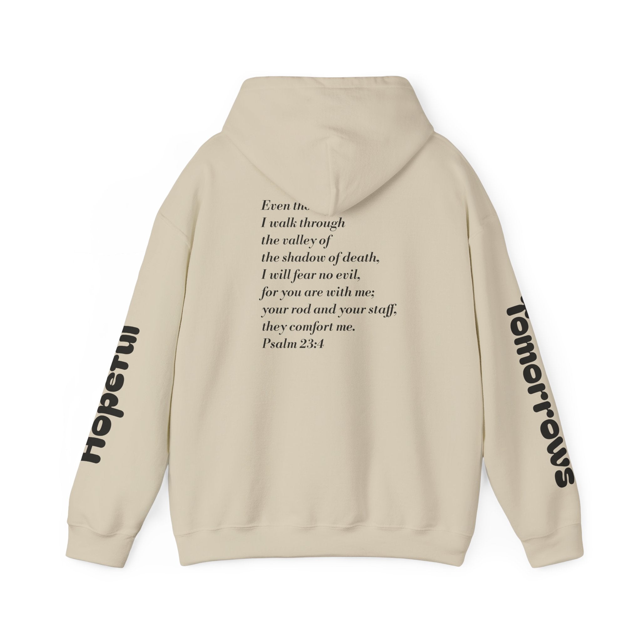 Minimal Line Art Psalm 23 Hoodie | Scripture Hoodie