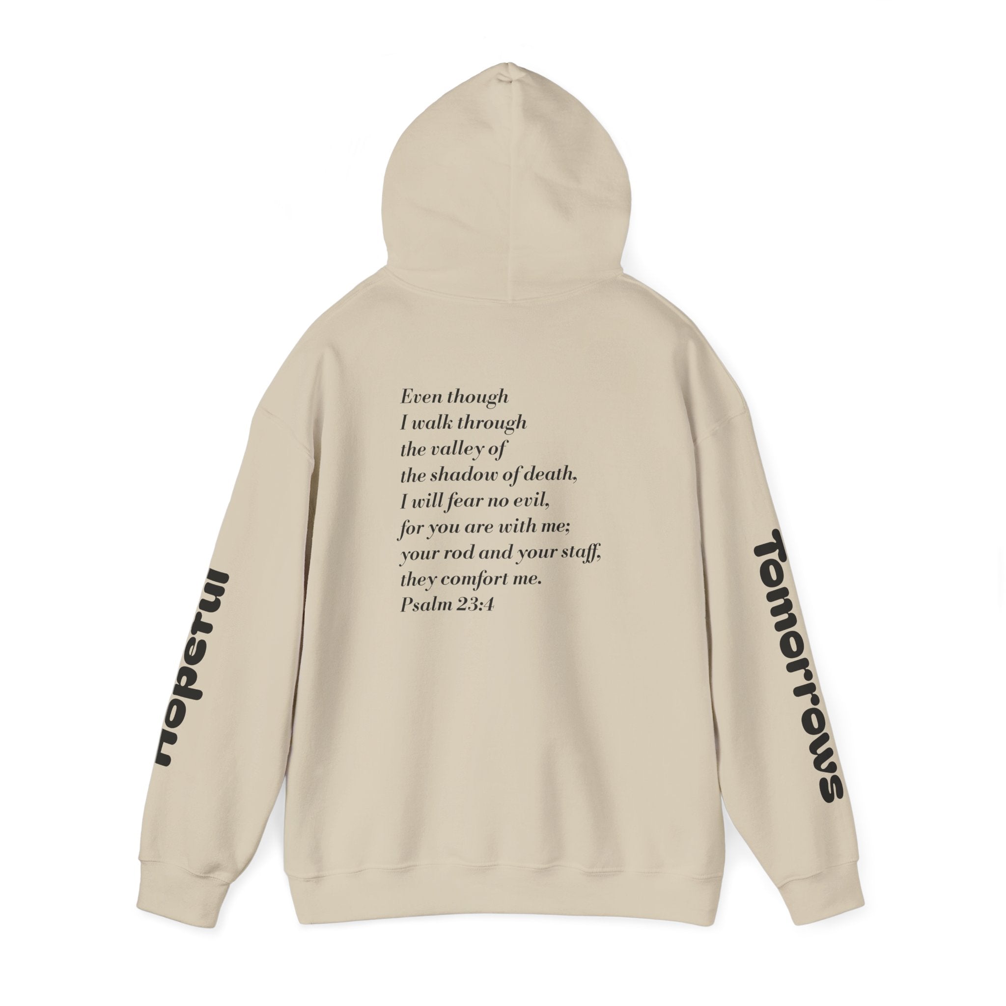 Minimal Line Art Psalm 23 Hoodie | Scripture Hoodie