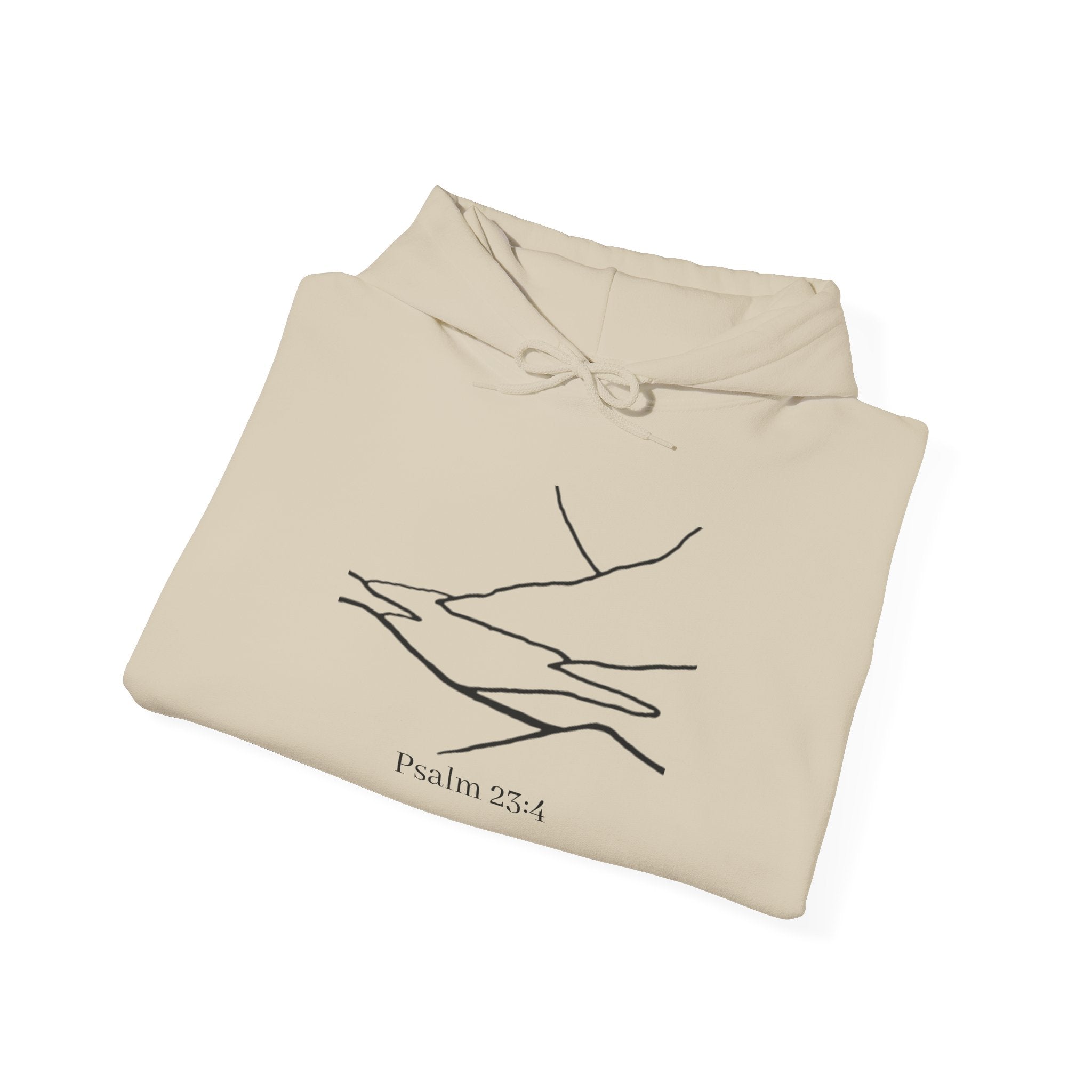 Minimal Line Art Psalm 23 Hoodie | Scripture Hoodie